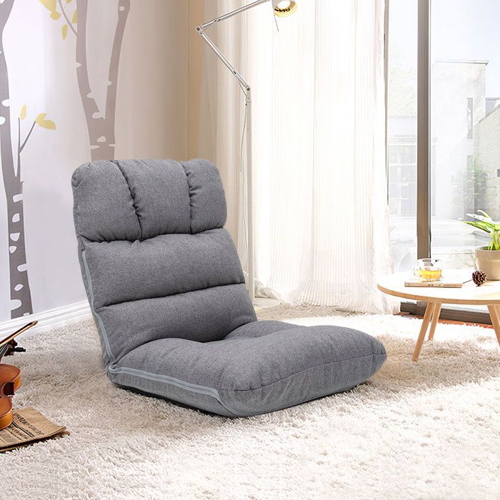 Trule Adjustable Floor Chair With Back Support 5position Memory Foam